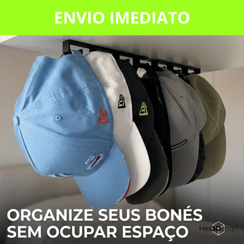 Suporte Organizador Para Bonés Suporte Pendurar Bonés Organizador para Boné