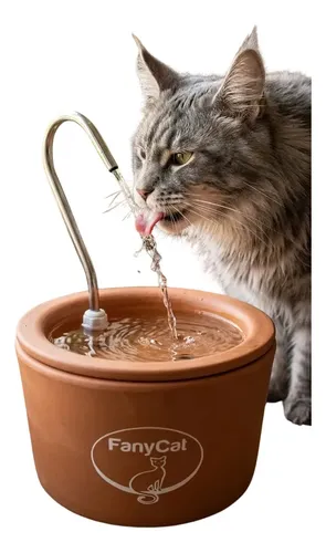 Bebedouro Fonte Cerâmica Gato 3L Bivolt JulyCat Silencioso