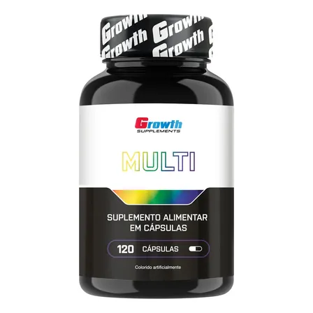 Multivitamínico 120 Cáps. Growth Supplements - Sabor Neutro (Nova Fórmula)