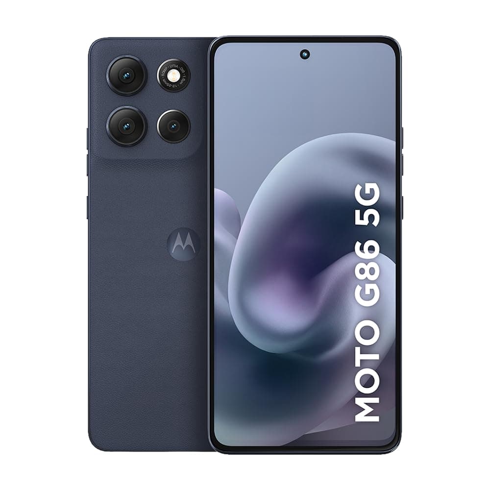 Smartphone Motorola Moto g86 5G - 256GB 24GB (8GB RAM+16GB Ram Boost) Tela 1.5K pOLED, 50MP Sony camera OIS Moto AI, videos em 4K, IP68 + IP69 - Grafite Grafite 256GB