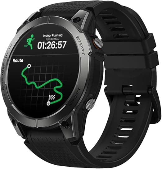 Zeblaze Smart Watch Stratos 3 Pro Relogio Inteligente Masculino Relógio Inteligente, GPS 100+, 5ATM a Prova d'Agua, Chamadas Bluetooth,Android Smart Watch for Android IOS | Amazon.com.br