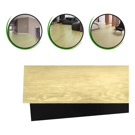 Piso Vinílico Autocolante Madeira Cores Kit 12 Placas Régua