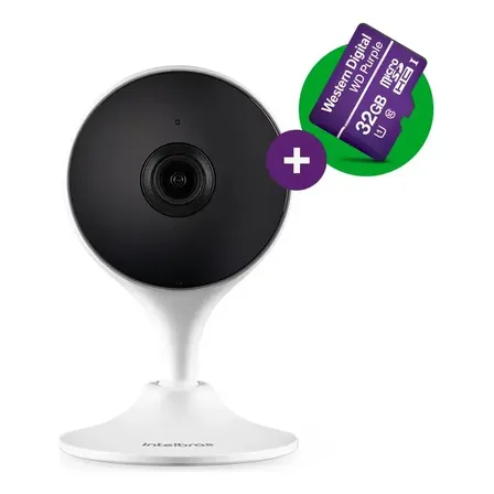 Câmera De Vídeo Wi-Fi Intelbras IM3 C MicroSD 32GB Branco