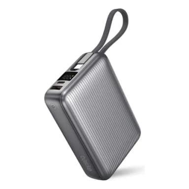 Basike Power Bank 20.000mah Rápido Portátil 45w Rápido Com Display Cor Branco Power 3-saídas Com Cabo Embutido Usb-c Para Samsung iPhone Xiaomi Motorola Celular Tablet Macbook B203/B202