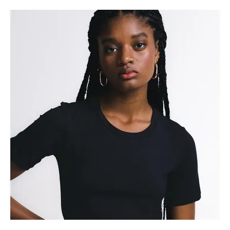Camiseta Feminina Insider Daily Básica Preta G
