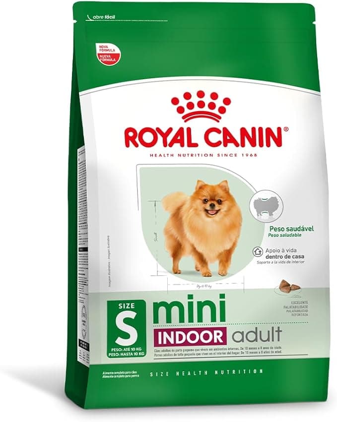 Ração Royal Canin Mini Indoor Cães Adultos 2,5Kg Royal Canin Adulto | Amazon.com.br
